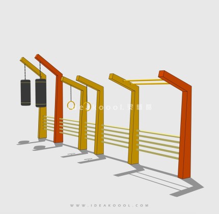 青年健身器械设施丨