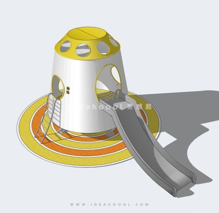 飞船主题娱乐设施 滑梯丨