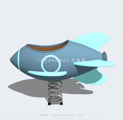 飞船主题儿童娱乐设施 摇摇乐丨