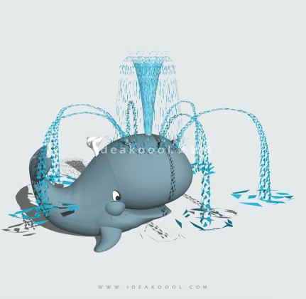 海洋鱼类主题儿童娱乐设施 鲸鱼 水游乐丨