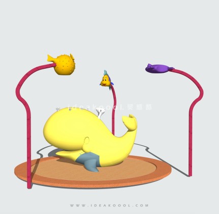 海洋鱼类主题儿童娱乐设施 水游乐丨