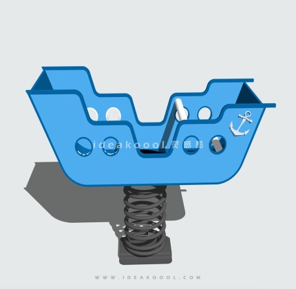 海洋鱼类主题儿童娱乐设施 摇摇乐丨