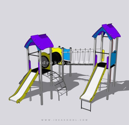 滑梯 儿童娱乐设施丨