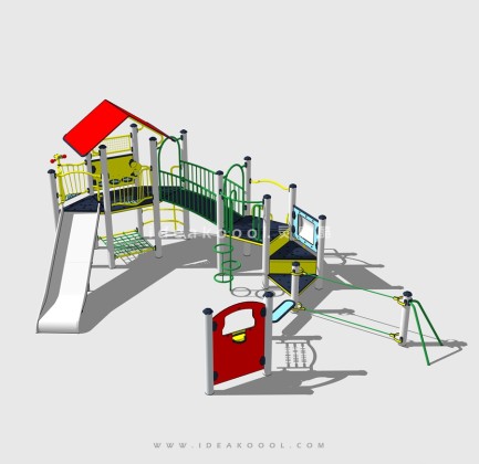 滑梯组合器械 儿童娱乐设施丨