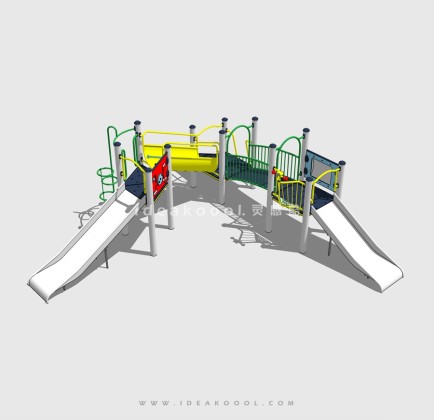 滑梯组合器械 儿童娱乐设施丨