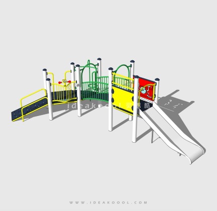 滑梯组合器械 儿童娱乐设施丨