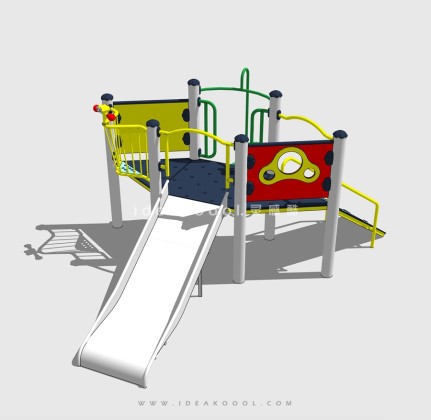 滑梯组合器械 儿童娱乐设施丨