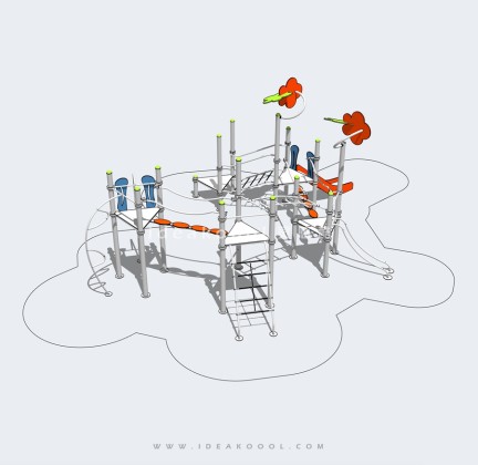 现代攀爬组合器械 儿童娱乐设施丨
