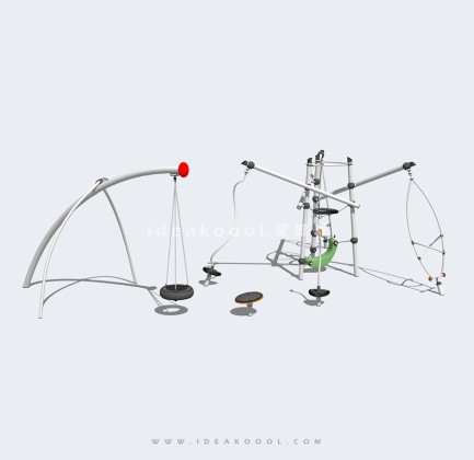 现代攀爬组合器械 秋千 儿童娱乐设施丨