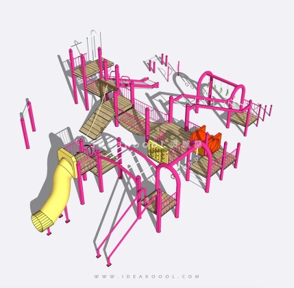 创意攀爬滑梯组合器械 儿童娱乐设施丨
