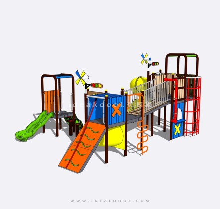 创意攀爬滑梯组合器械 儿童娱乐设施丨
