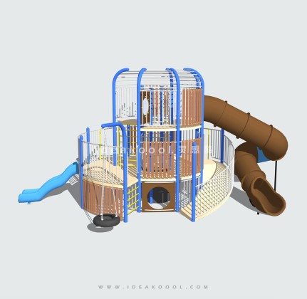 旋转滑梯 儿童娱乐设施丨