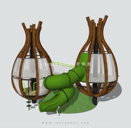 旋转滑梯 儿童娱乐设施丨