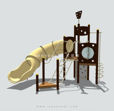 旋转滑梯 儿童娱乐设施丨