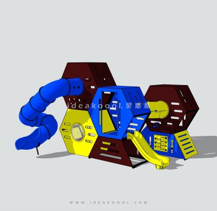 旋转滑梯 儿童娱乐设施丨