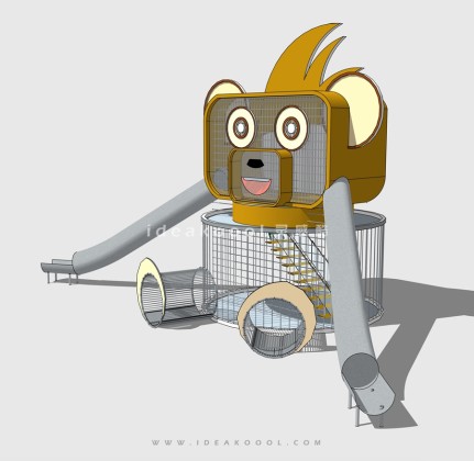 动物攀爬滑梯 儿童娱乐设施丨