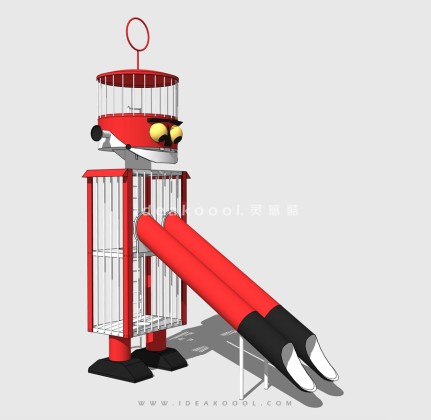 动物形象攀爬滑梯 儿童娱乐设施丨