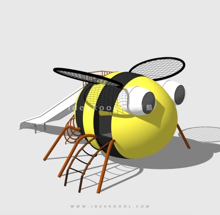 动物形象攀爬滑梯 儿童娱乐设施 蜜蜂丨