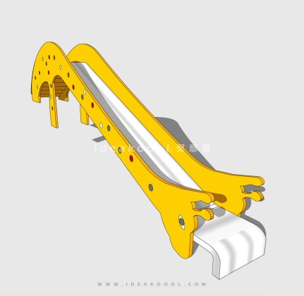 动物形象攀爬滑梯 儿童娱乐设施 长颈鹿丨