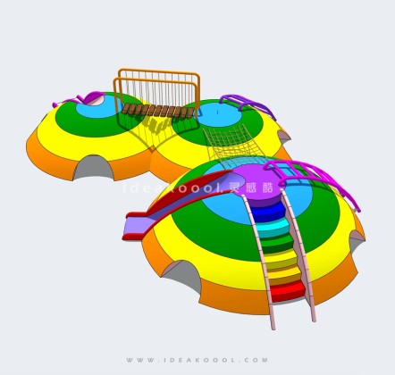 沙坑攀爬滑梯丨