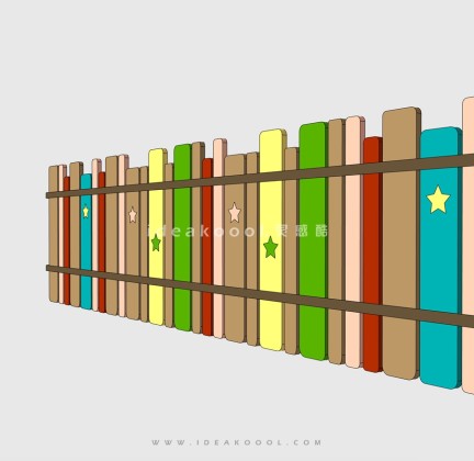 卡通风栏杆护栏丨