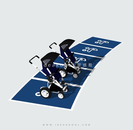 婴儿车停车位丨