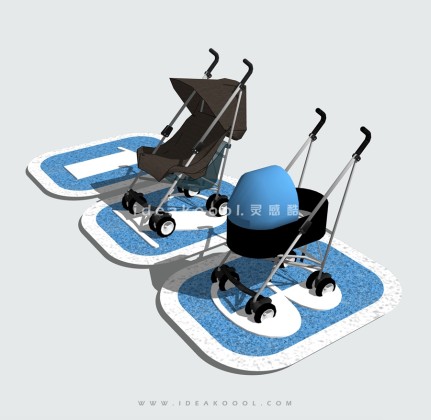 婴儿车停车位丨