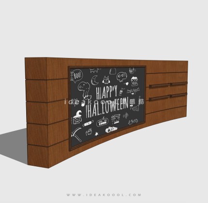 儿童涂鸦黑板墙丨