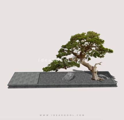 禅意景观小品 造型松丨