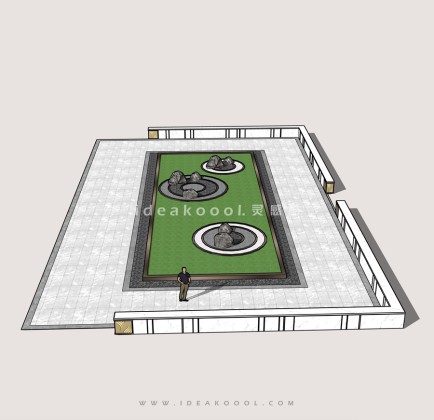 禅意景观小品 置石枯山水丨