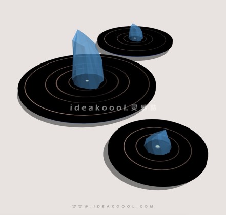 禅意景观小品 置石水景丨