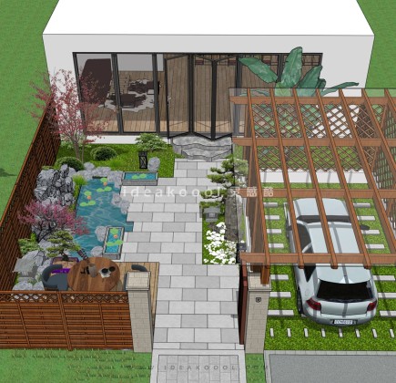 现代庭院花园景观丨