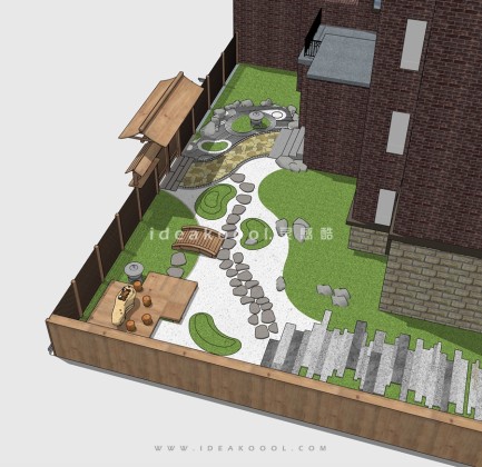 禅意庭院花园景观丨