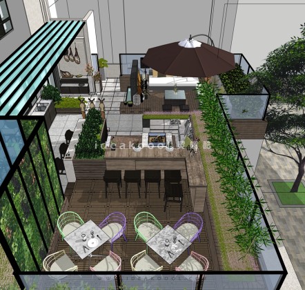 现代庭院花园景观丨