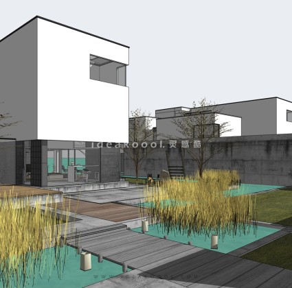 现代庭院花园景观丨