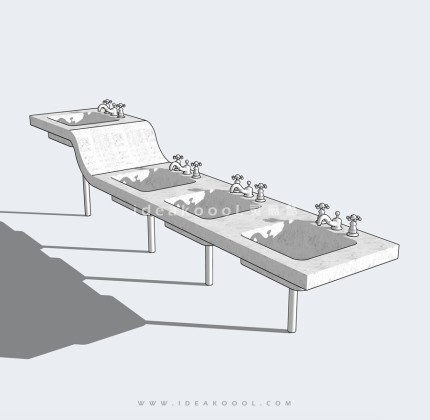 高低洗手池 洗手台丨