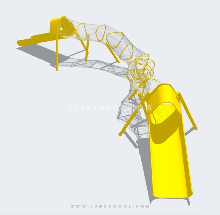 攀爬网 滑梯丨