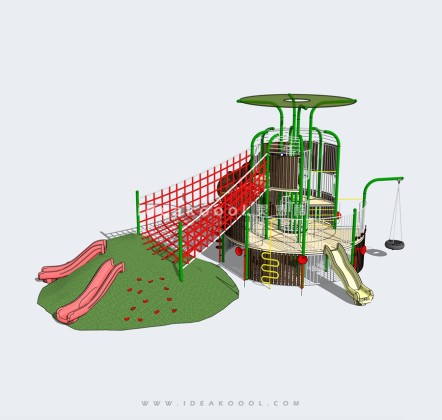 攀爬网 攀爬滑梯秋千娱乐设施丨