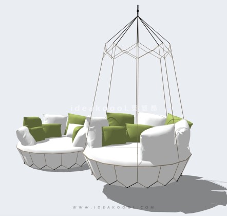 现代沙发吊椅丨