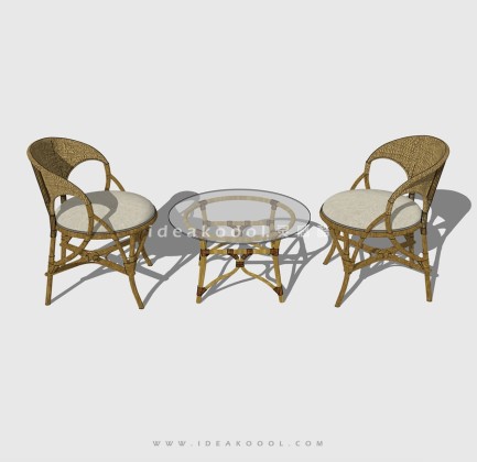 户外伞座 遮阳伞 藤编外摆桌椅丨