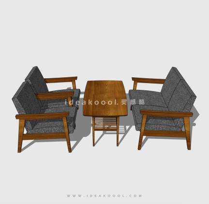 组合沙发座椅 外摆桌椅丨