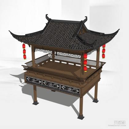 中式建筑/戏台丨