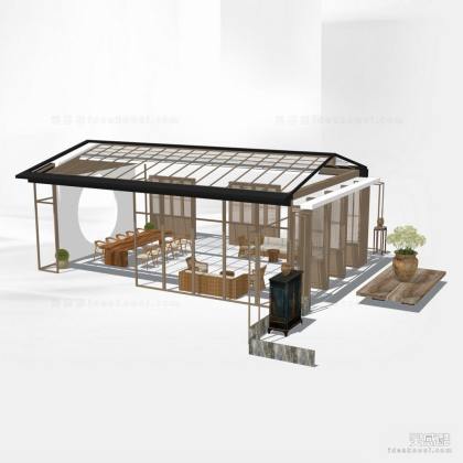 中式建筑/茶室/阳光房丨