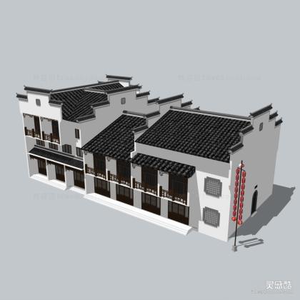 中式建筑/徽派建筑/马头墙丨