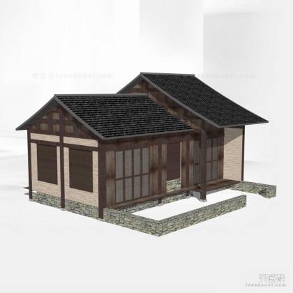 中式建筑/酒店民宿建筑丨