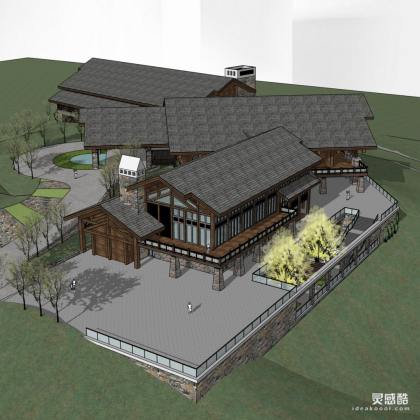 中式会所建筑丨