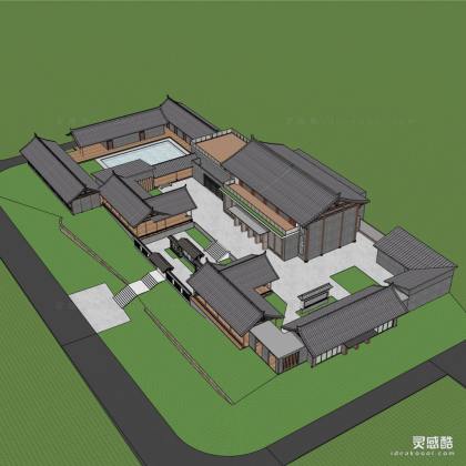 中式酒店建筑丨