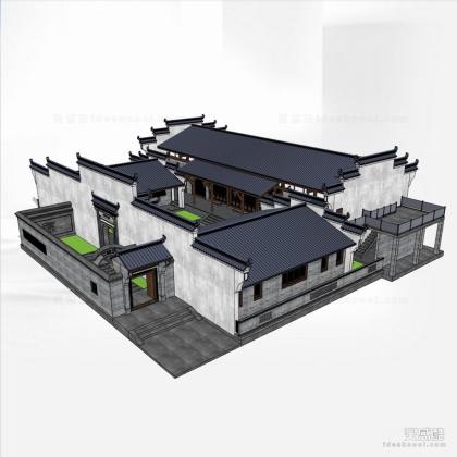 徽派中式四合院丨