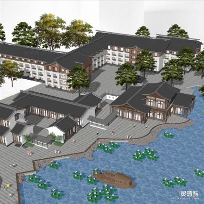 江南庭院/江南园林/中式建筑丨