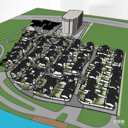 21.1.4.14丨中式古建筑群景区丨